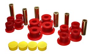 Dodge Ram 1500 Leaf Spring Bushing Set - Rear - Energy Suspension - Performance Polyurethane - Red - `02-`05